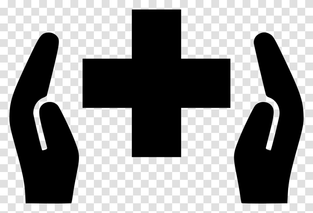 Health Care Medicine Hospital Doctor Hand Comments Doctor Logo With Hand, Trademark, First Aid, Cross Transparent Png