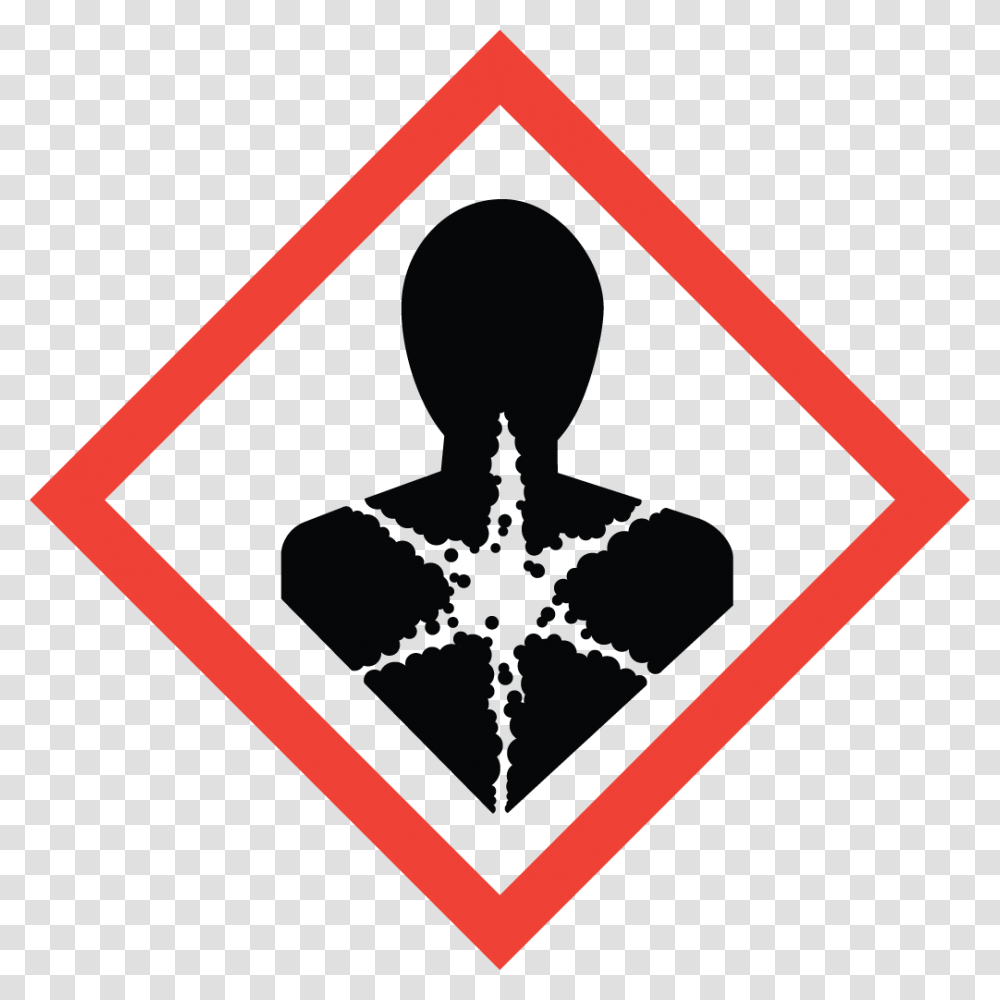 Health Hazard Long Term Health Hazard Symbol, Sign, Road Sign, Star Symbol Transparent Png