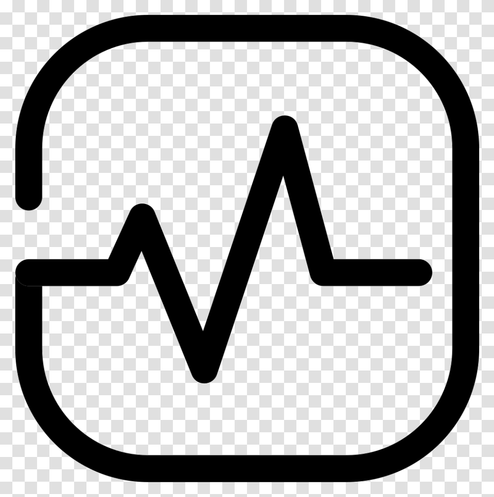 Health Monitoring Icon Free Download, Stencil, Logo, Trademark Transparent Png