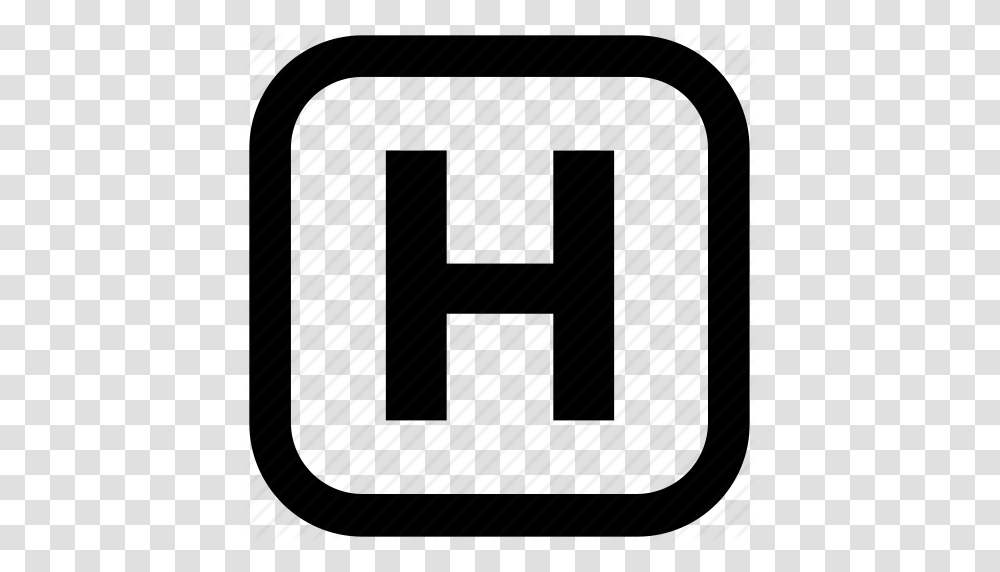 Health Sign Healthcare Hospital Hospital Symbol Letter H Icon, Number, Piano, Leisure Activities Transparent Png