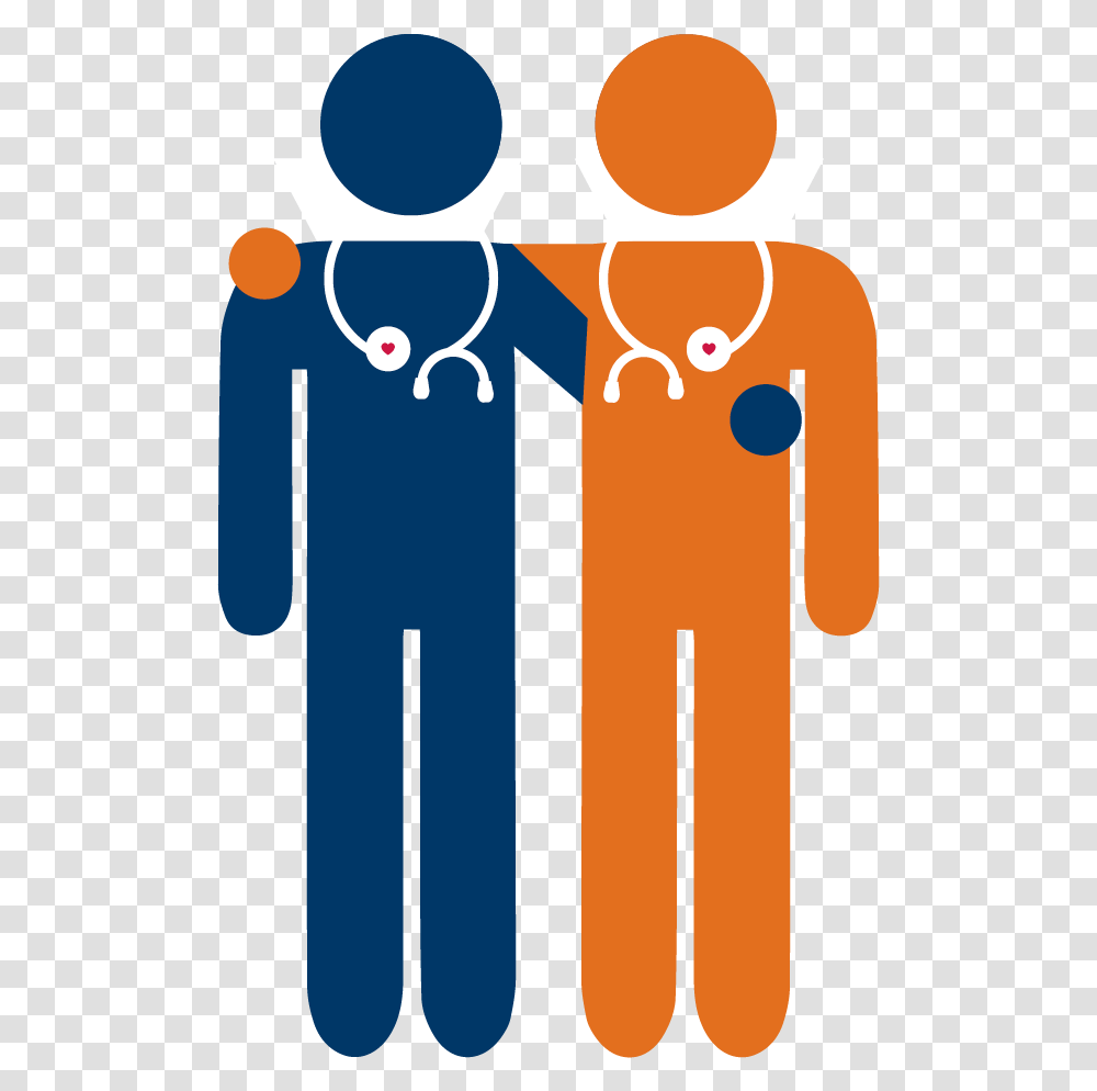Healthcare Clipart Health Visitor Two Doctors Icon, Sleeve, Shirt Transparent Png