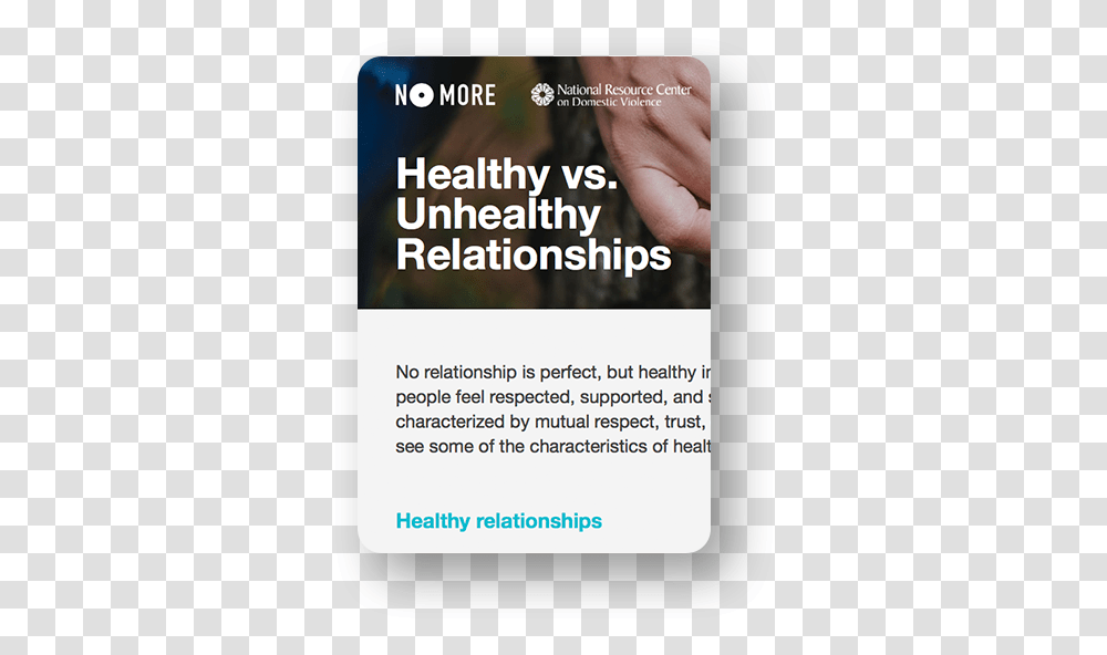Healthy And Unhealthy Relationships Handout Flyer, Person, Poster, Paper Transparent Png