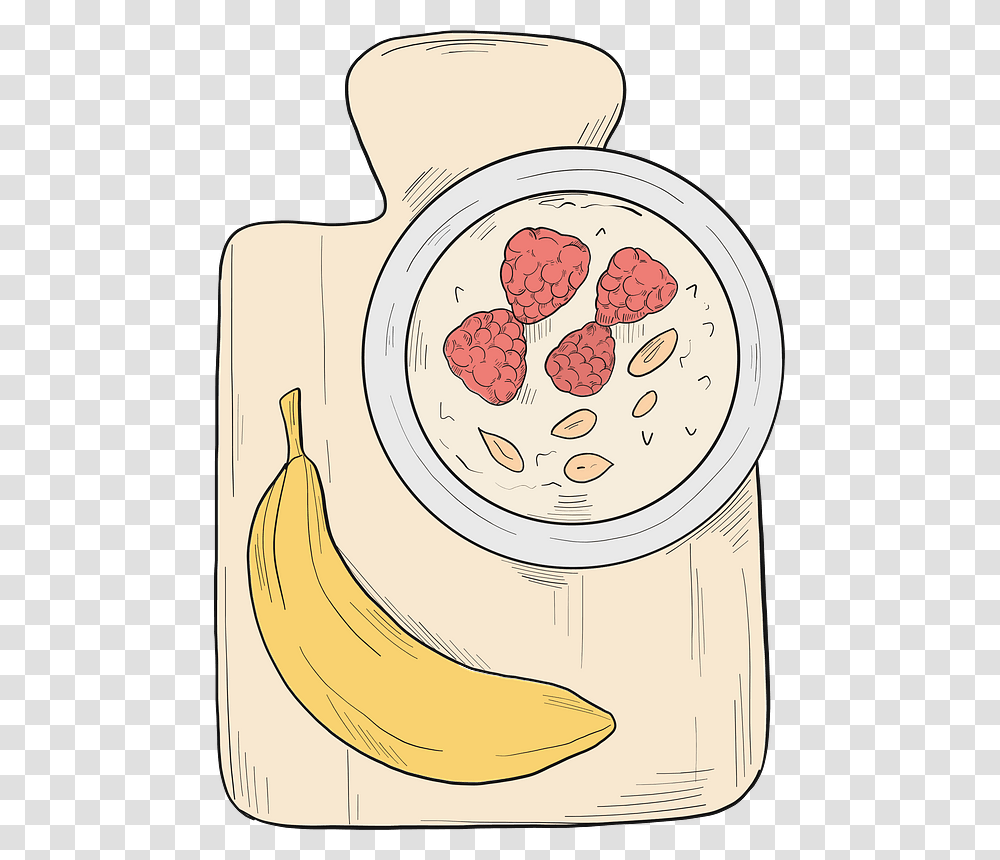 Healthy Breakfast Clipart, Plant, Fruit, Food, Banana Transparent Png