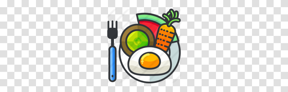 Healthy Clipart, Fork, Cutlery, Food, Egg Transparent Png