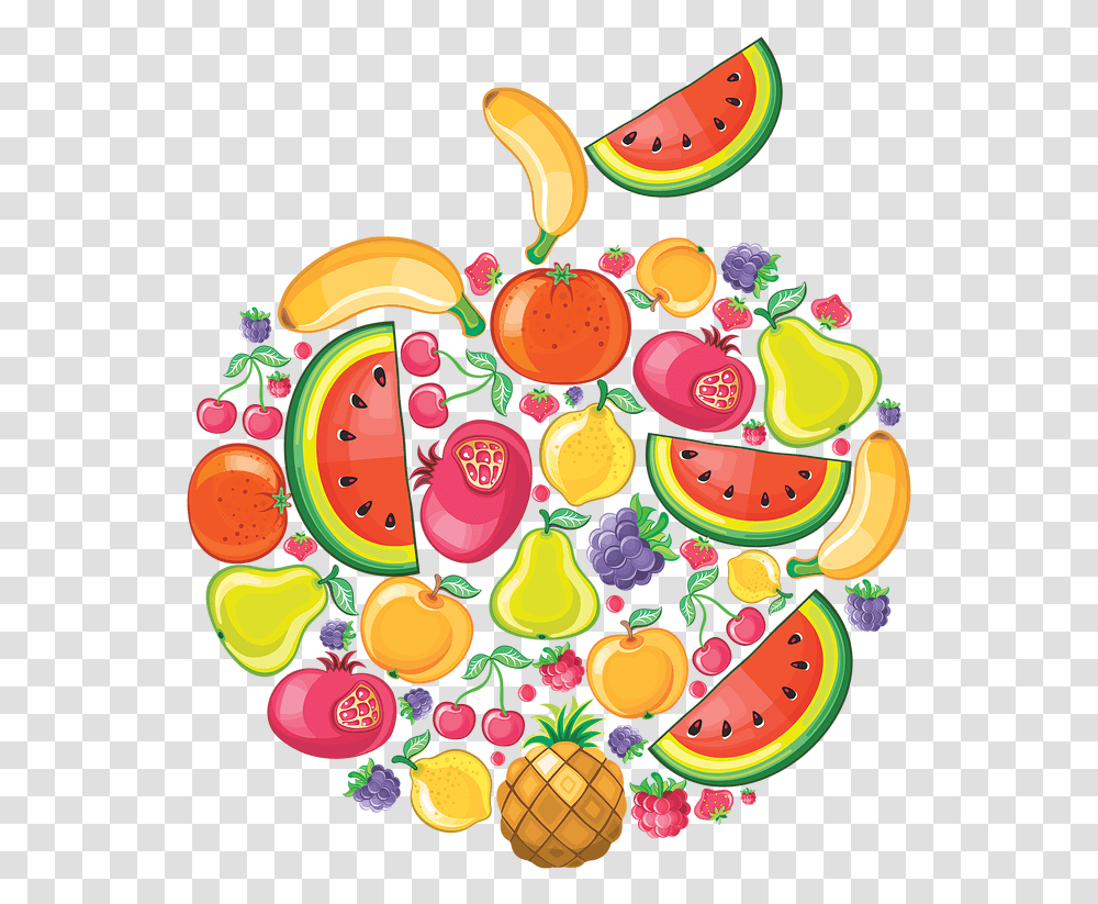 Healthy Diet Eating Food Nutrition Tree With Different Fruits, Birthday Cake, Dessert, Plant, Label Transparent Png