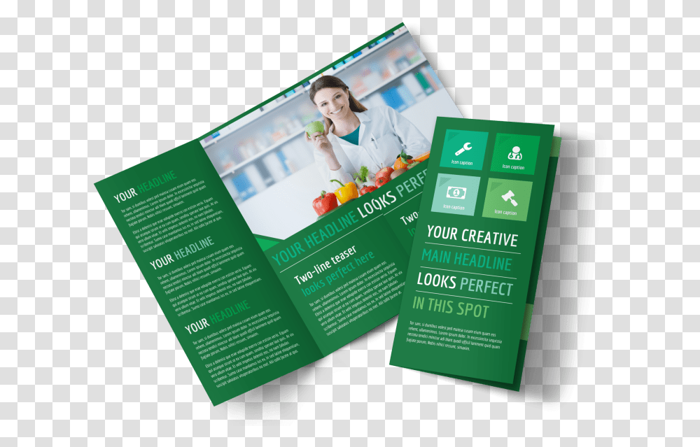 Healthy Diet Specialists Brochure Template Preview Fitness Brochure, Poster, Advertisement, Flyer, Paper Transparent Png