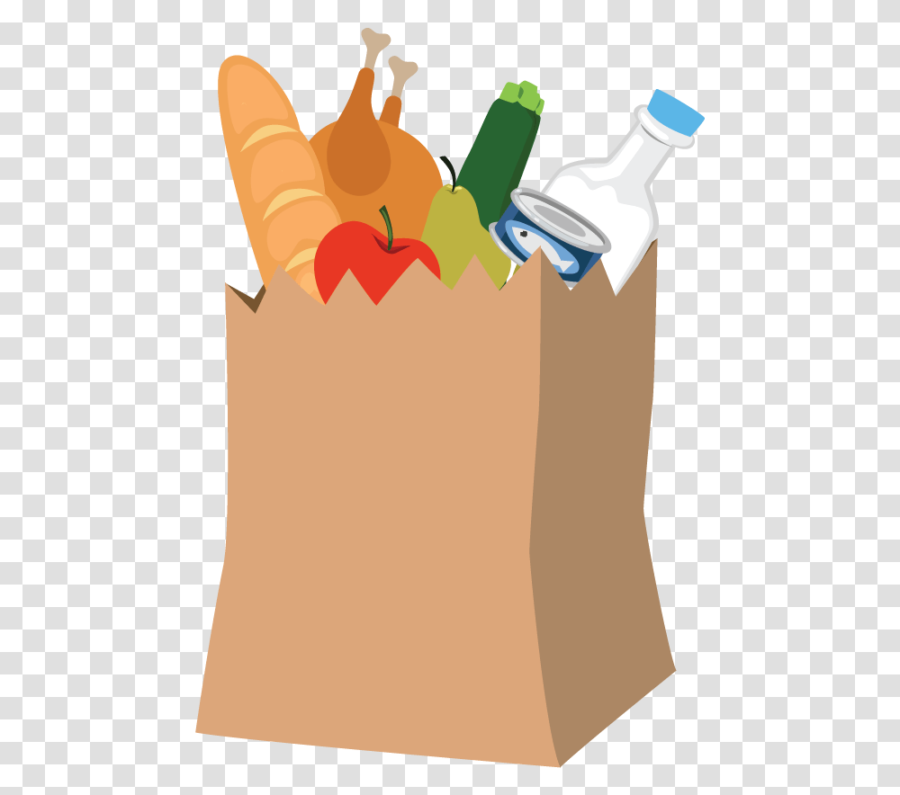 Healthy Food 01 Clipart Download Food Donation, Bag, Shopping Bag, Sack Transparent Png