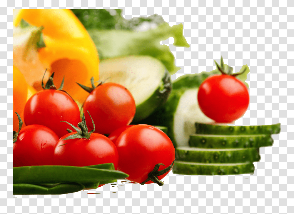 Healthy Food Background, Plant, Vegetable, Tomato, Pepper Transparent Png