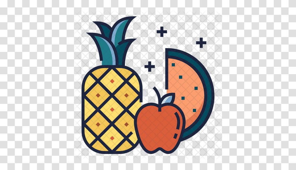 Healthy Food Icon Pineapple Icon, Plant, Fruit, Crawdad, Seafood Transparent Png