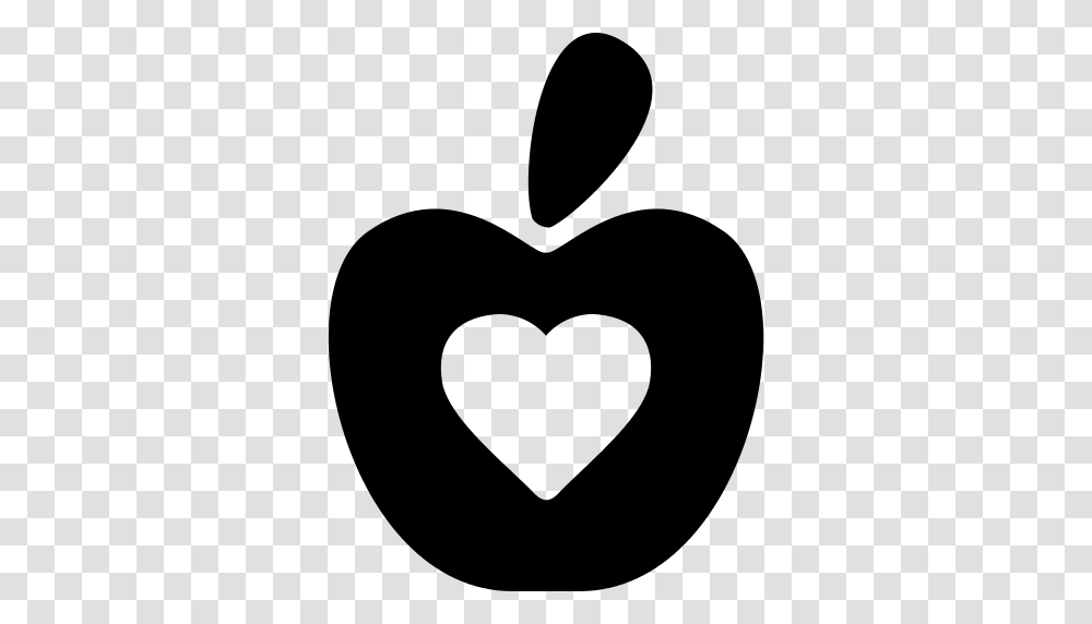 Healthy Food Symbol Of An Apple With A Heart Icon, Gray, World Of Warcraft Transparent Png