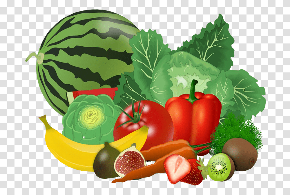 Healthy Food Vegetables Healthy Foods Clipart, Plant, Fruit, Watermelon Transparent Png