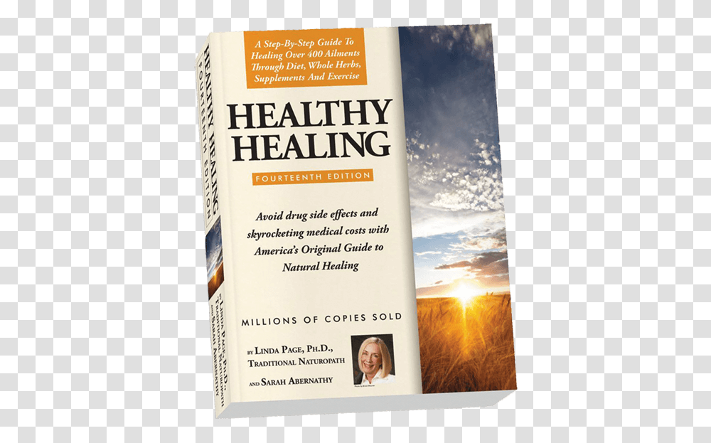 Healthy Healing 14th Ed Paperback Flyer, Person, Poster, Advertisement, Book Transparent Png