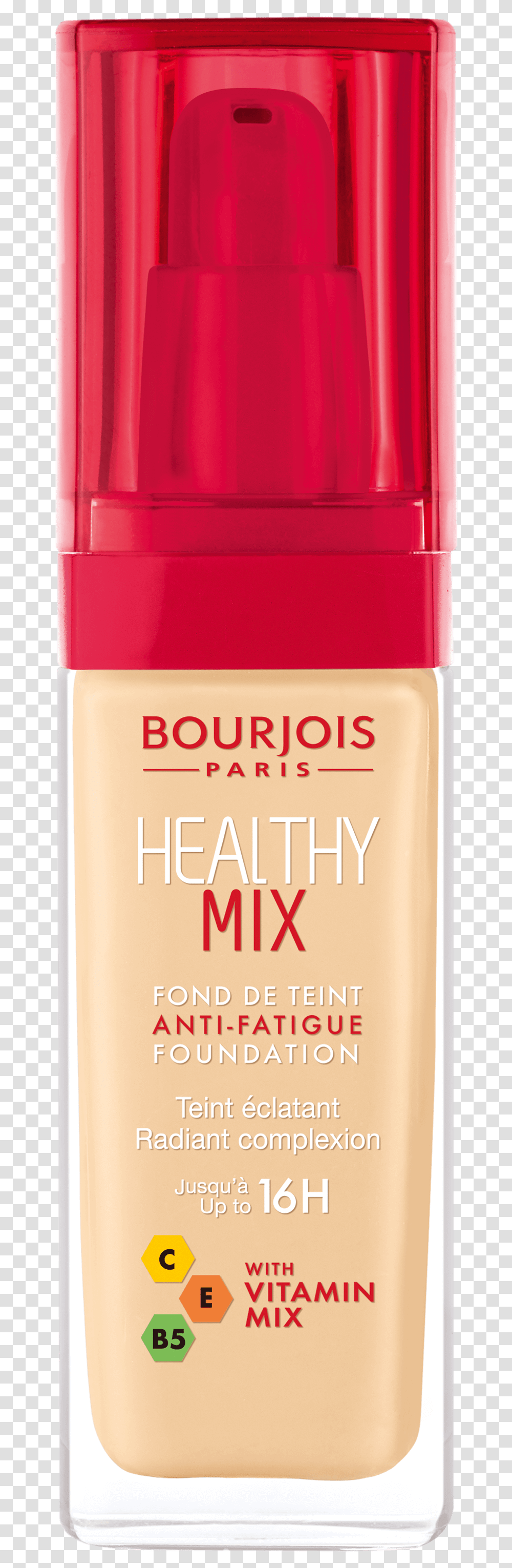 Healthy Mix Anti Fatigue Foundation Bourjois Healthy Mix Foundation, Cosmetics, Deodorant, Bottle, Mobile Phone Transparent Png