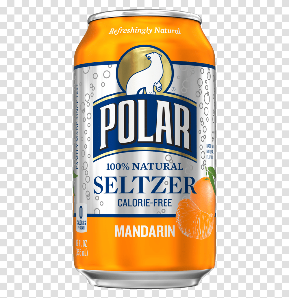 Healthy Office Drinks Polar Seltzer Mandarin Polar Mandarin Orange Seltzer, Tin, Can, Beverage, Beer Transparent Png