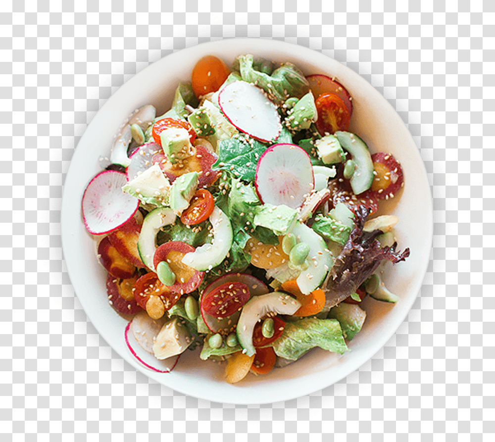 Healthy Salad Top View Food, Dish, Meal, Plant, Lunch Transparent Png