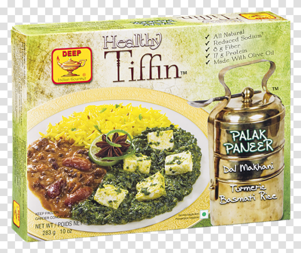 Healthy Tiffin Palak Pa Deep Tiffin Frozen, Plant, Food, Tin, Vegetable Transparent Png
