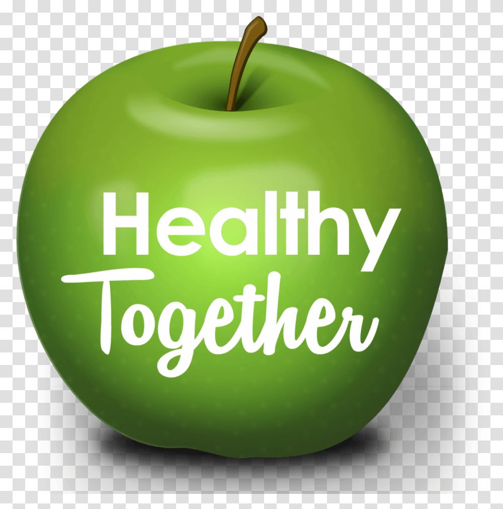 Healthy Together Green Apple, Plant, Fruit, Food, Tennis Ball Transparent Png