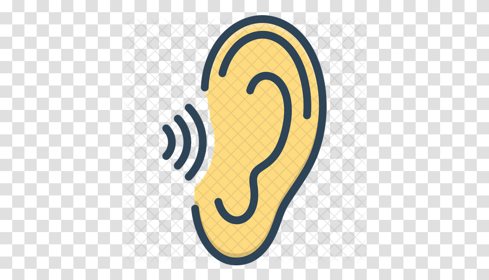 Hear Icon Audibility Icon, Clothing, Apparel, Footwear, Flip-Flop Transparent Png