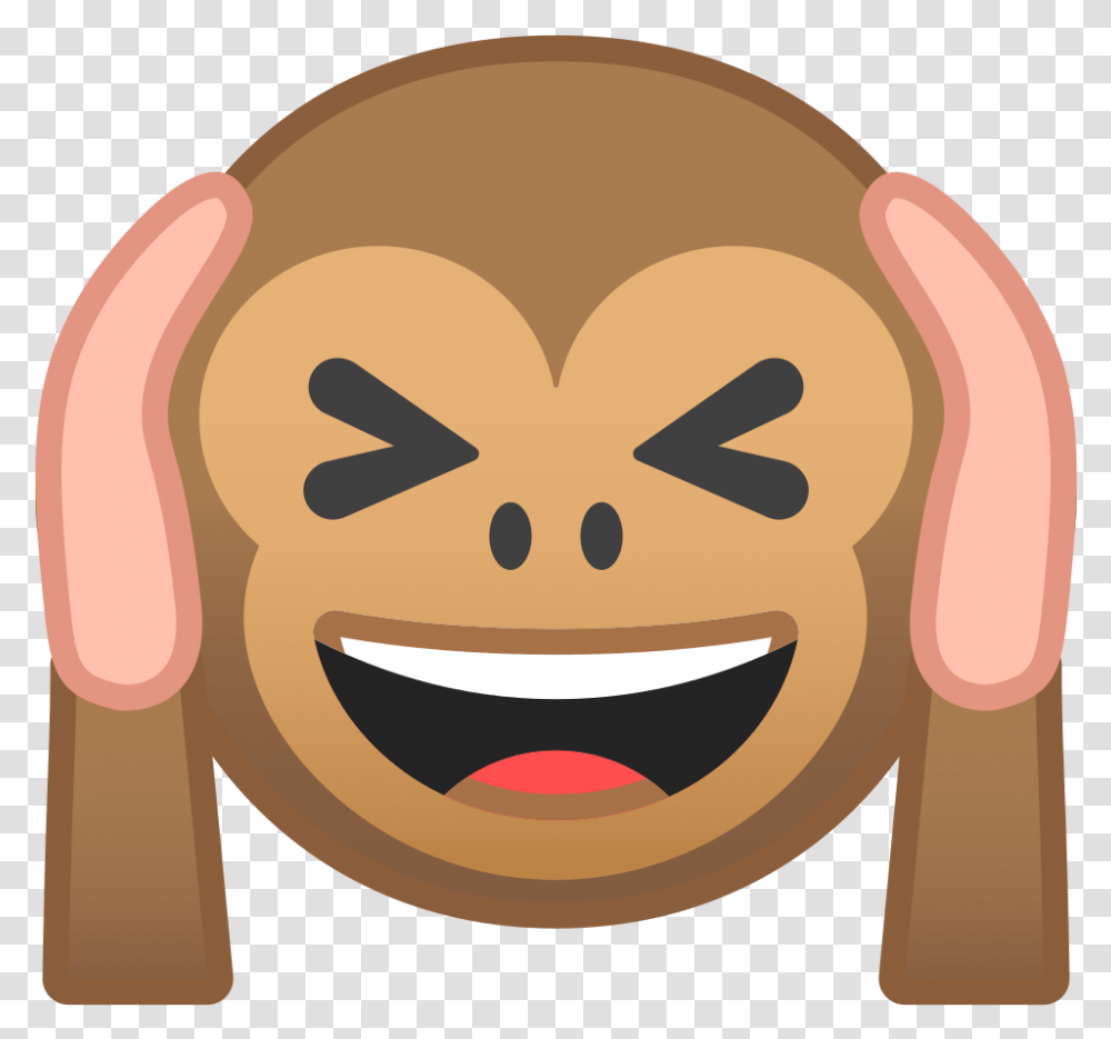 Hear No Evil Monkey Icon Emoji Affe Ohren Zu, Plant, Head, Food, Fruit Transparent Png