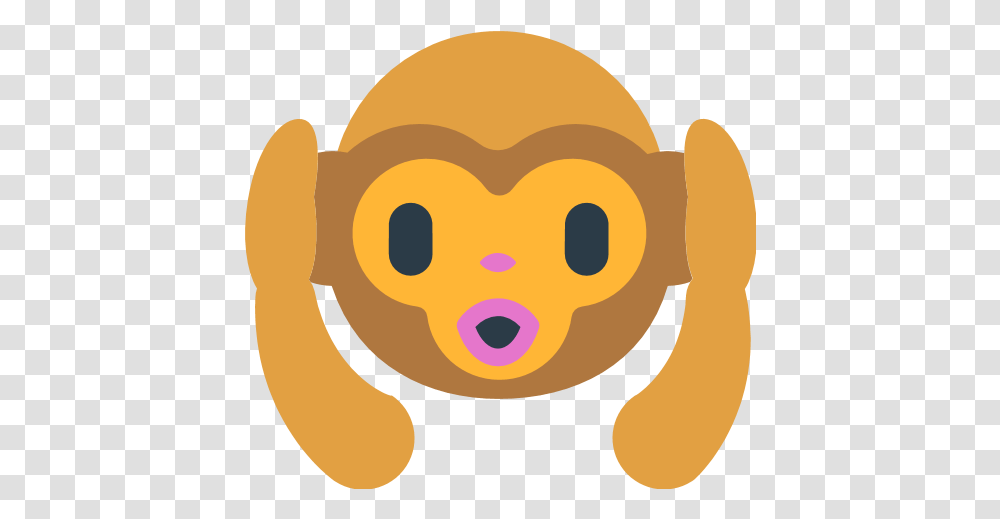 Hear Noevil Monkey Emoji For Facebook Email & Sms Id Emoji, Toy, Plush, Rattle Transparent Png