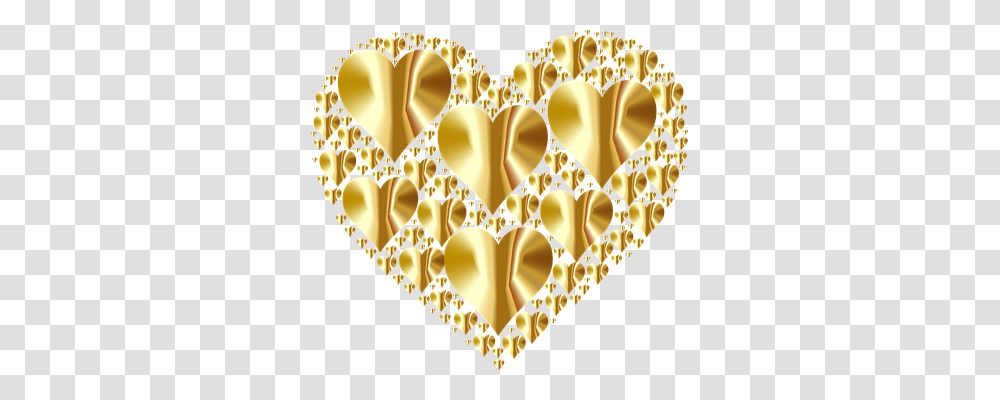 Heart Emotion, Chandelier, Lamp, Gold Transparent Png