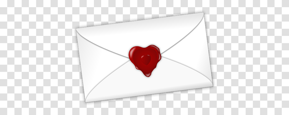 Heart Envelope, Mail, Airmail, Wax Seal Transparent Png