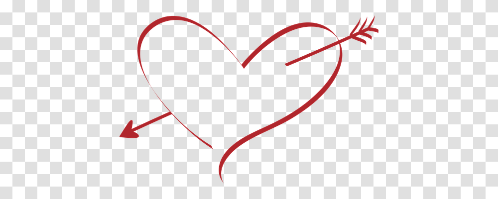 Heart Emotion, Bow, Maroon Transparent Png