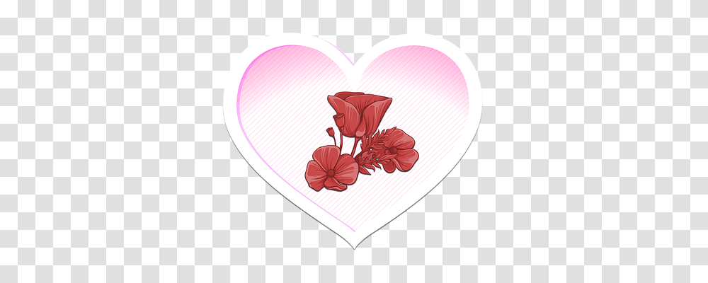 Heart Emotion, Rug, Flower, Plant Transparent Png