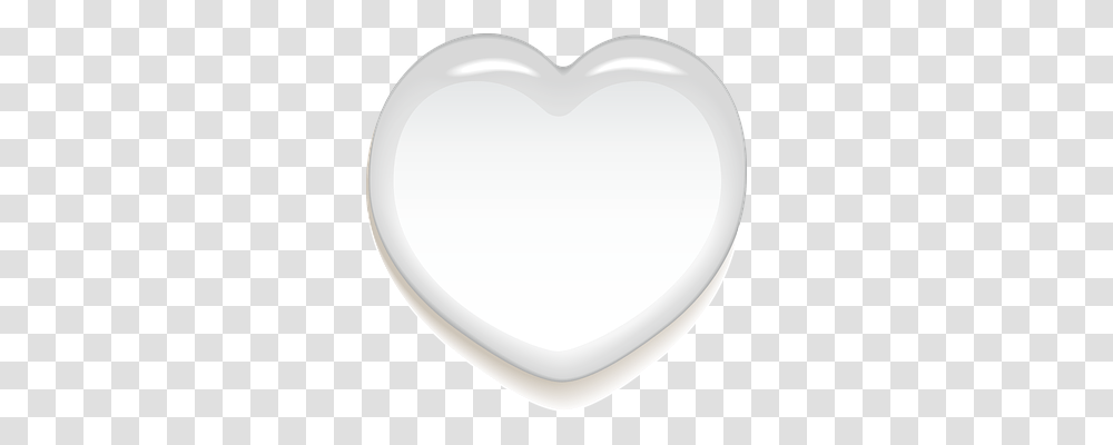 Heart Pillow, Cushion, White, Texture Transparent Png