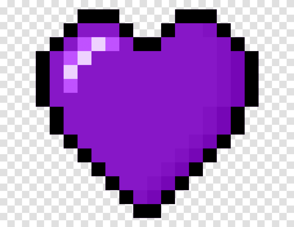 Heart 8 Bit Heart 8bit, Purple, Label, Text, Symbol Transparent Png