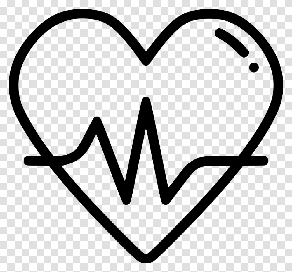 Heart Activity Fitness Passion Love Health Heart With Beat Icon, Stencil, Dynamite, Bomb, Weapon Transparent Png