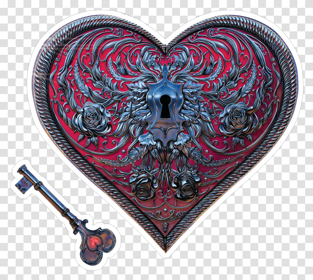 Heart Amp Key Heart, Rug, Pattern Transparent Png