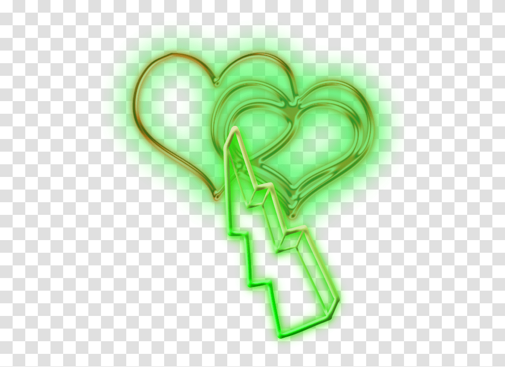 Heart And Arrow Heart, Light, Hand, Neon Transparent Png