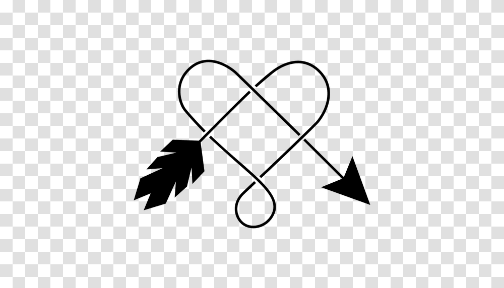 Heart And Arrow Logo Or Icon, Bow, Triangle, Trademark Transparent Png