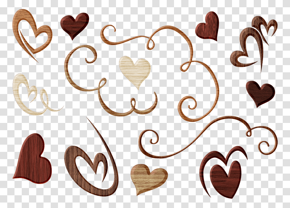 Heart And Flourishes Borders Frame Ribbon, Floral Design, Pattern, Graphics, Rug Transparent Png