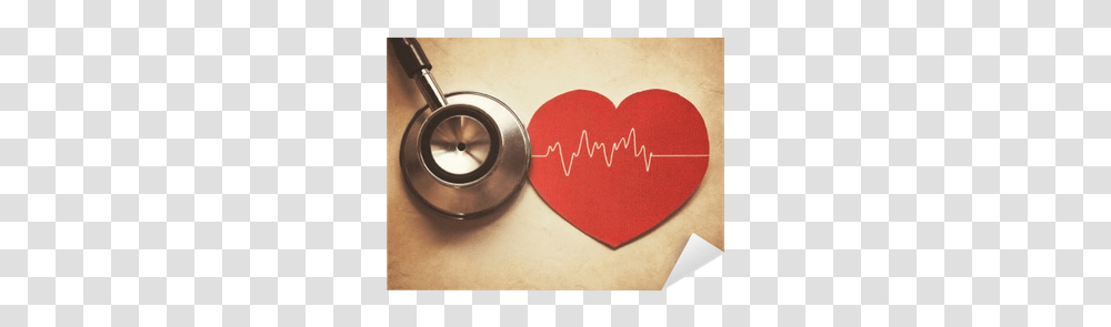 Heart And Stethoscope Sticker • Pixers We Live To Change Healthy Heart Thank You, Text, Cushion, Glasses, Accessories Transparent Png