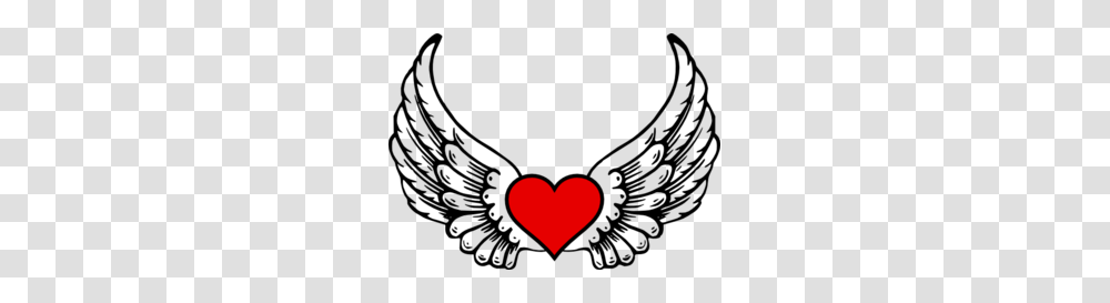 Heart And Wings Clipart Transparent Png