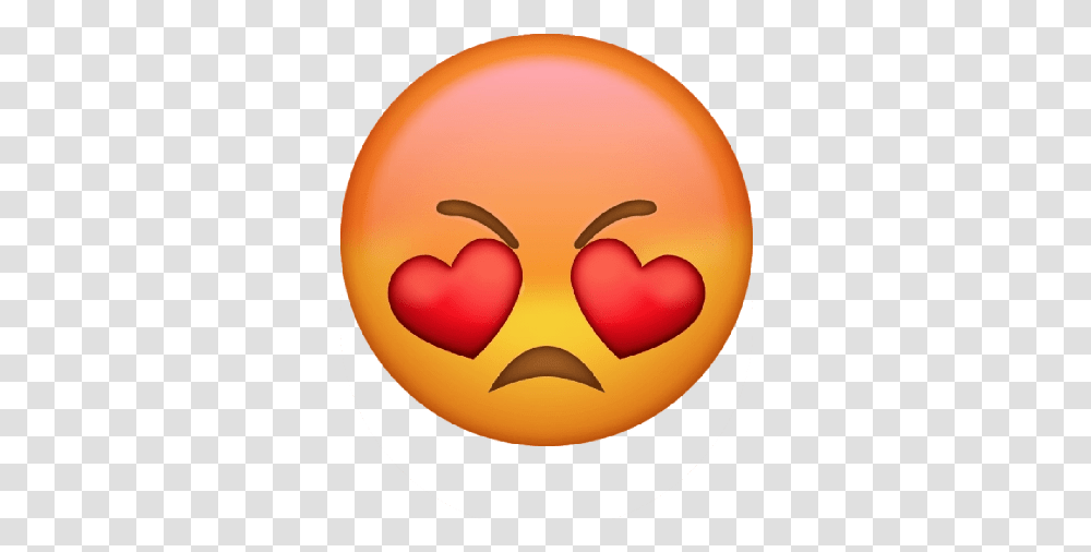 Heart Anger Emoji Clipart Mart Angry Heart Eyes Emoji, Angry Birds, Balloon, Pac Man, Mask Transparent Png