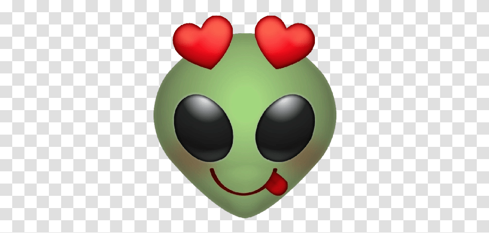 Heart Anger Emoji Mart Alien Emoji With Hearts Transparent Png