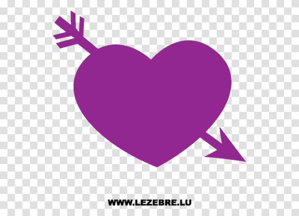 Heart Arrow Decal Clipart Fleche Coeur, Balloon Transparent Png