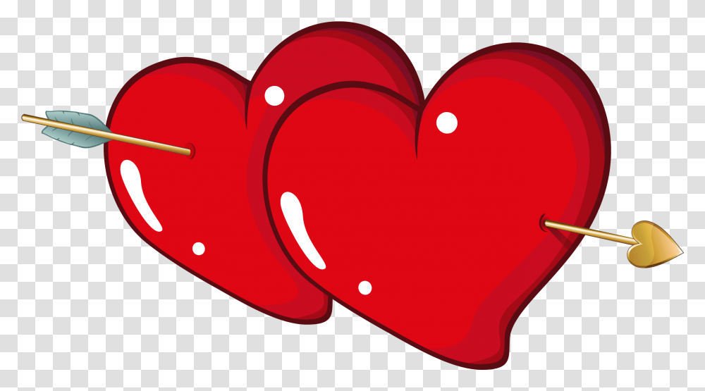 Heart Arrow Download Free Clip Art Heart Valentine Clip Art, Cushion Transparent Png
