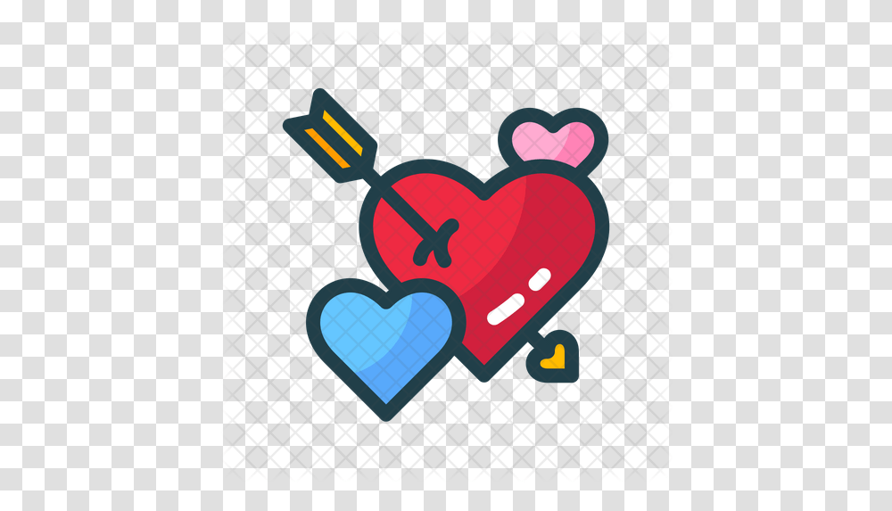 Heart Arrow Icon Girly, Text Transparent Png