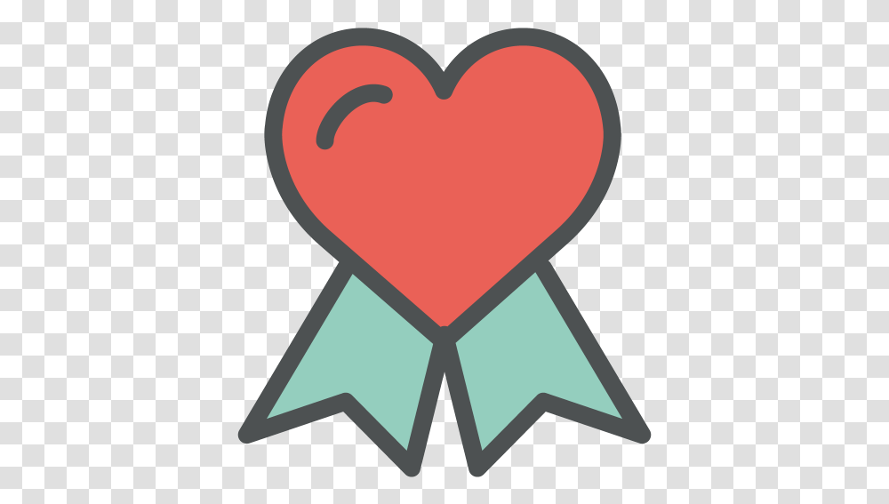 Heart Award Free Icon Of Flat Line Valentine Icons Heart Award, Tie, Accessories, Accessory Transparent Png