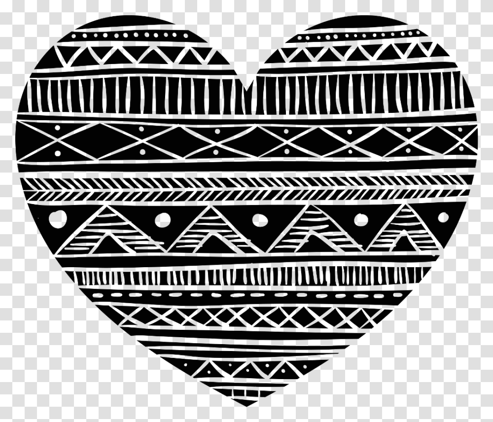 Heart Aztecdesign Aztec Geometric Heartdesign Boho Boho Heart, Pillow, Cushion, World Of Warcraft Transparent Png