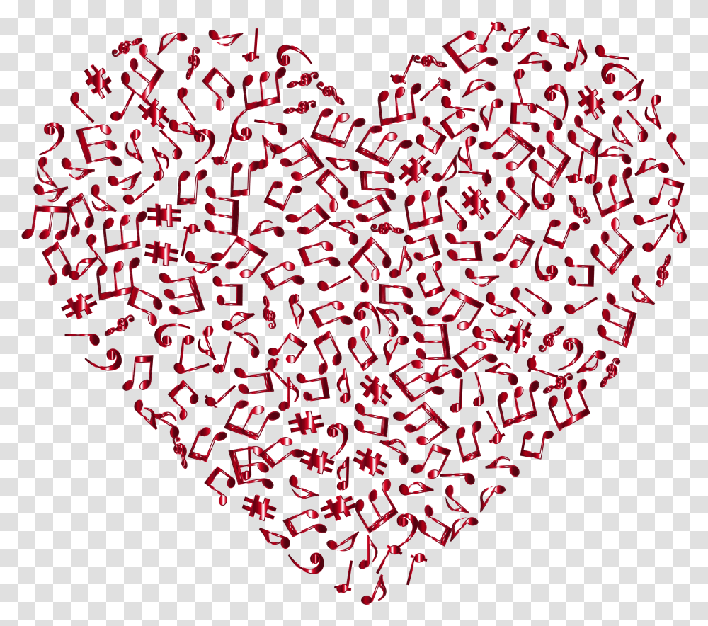 Heart Background Background Background Musical Notes Clip Art, Paper, Confetti Transparent Png