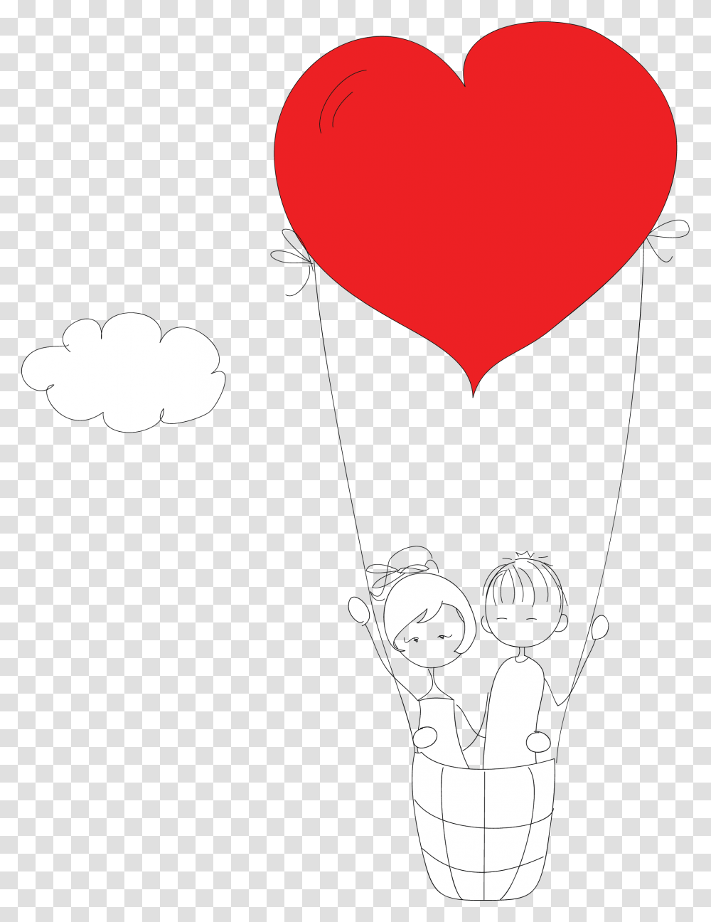 Heart, Ball, Balloon, Hot Air Balloon, Aircraft Transparent Png