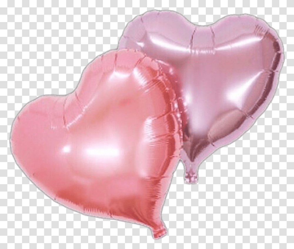 Heart Balloon Balloons Pink Purple Hearts Love Pink Aesthetic, Pillow, Cushion, Apparel Transparent Png