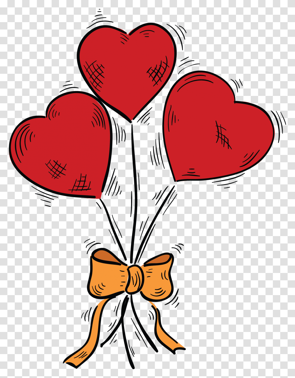 Heart, Balloon, Envelope, Mail Transparent Png