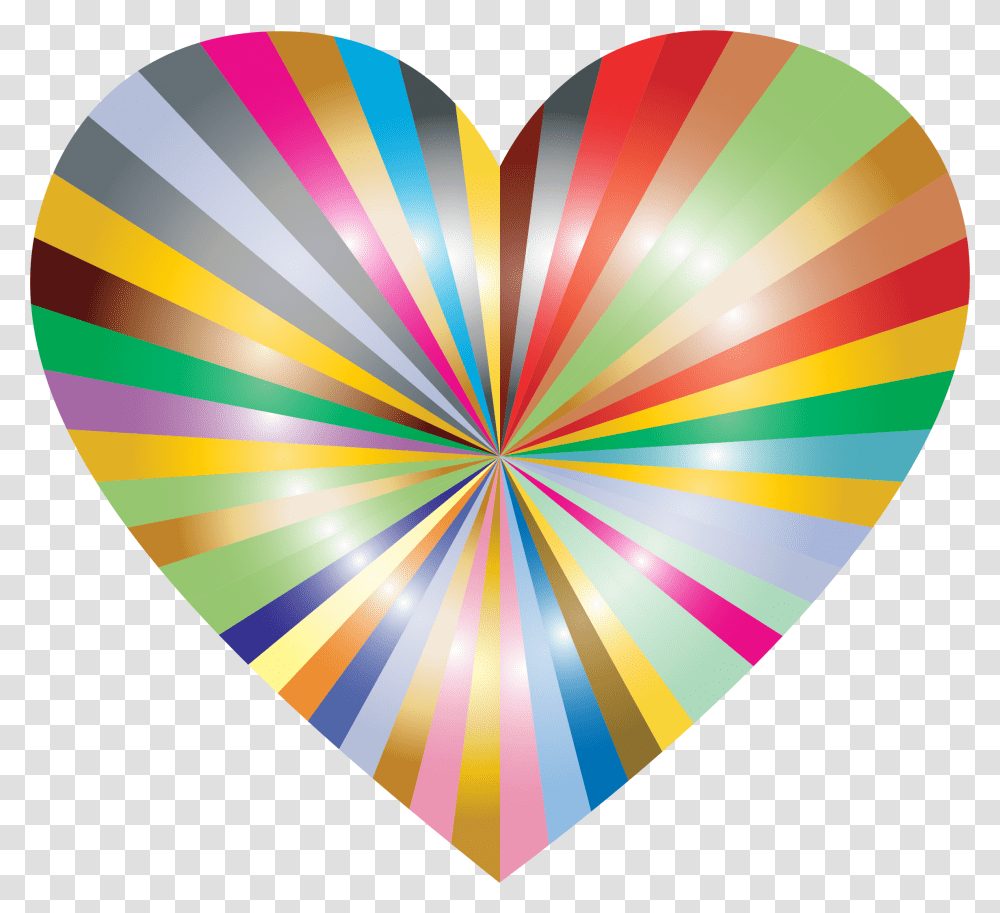 Heart, Balloon, Pattern, Gold Transparent Png