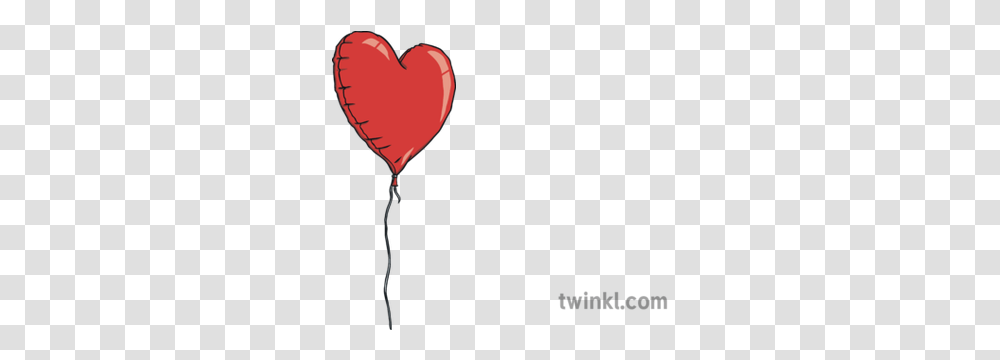 Heart Balloon Illustration Twinkl Simple Flower Cross Section, Kite, Toy Transparent Png